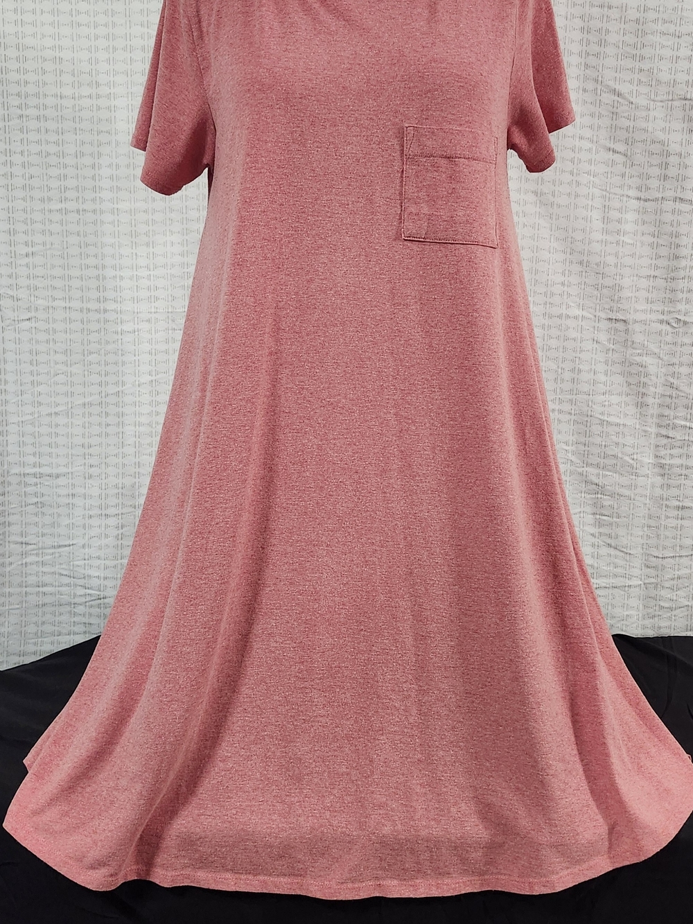 LuLaRoe Dusty Rose Pink Pocket T-Shirt Mini Dress Size Medium